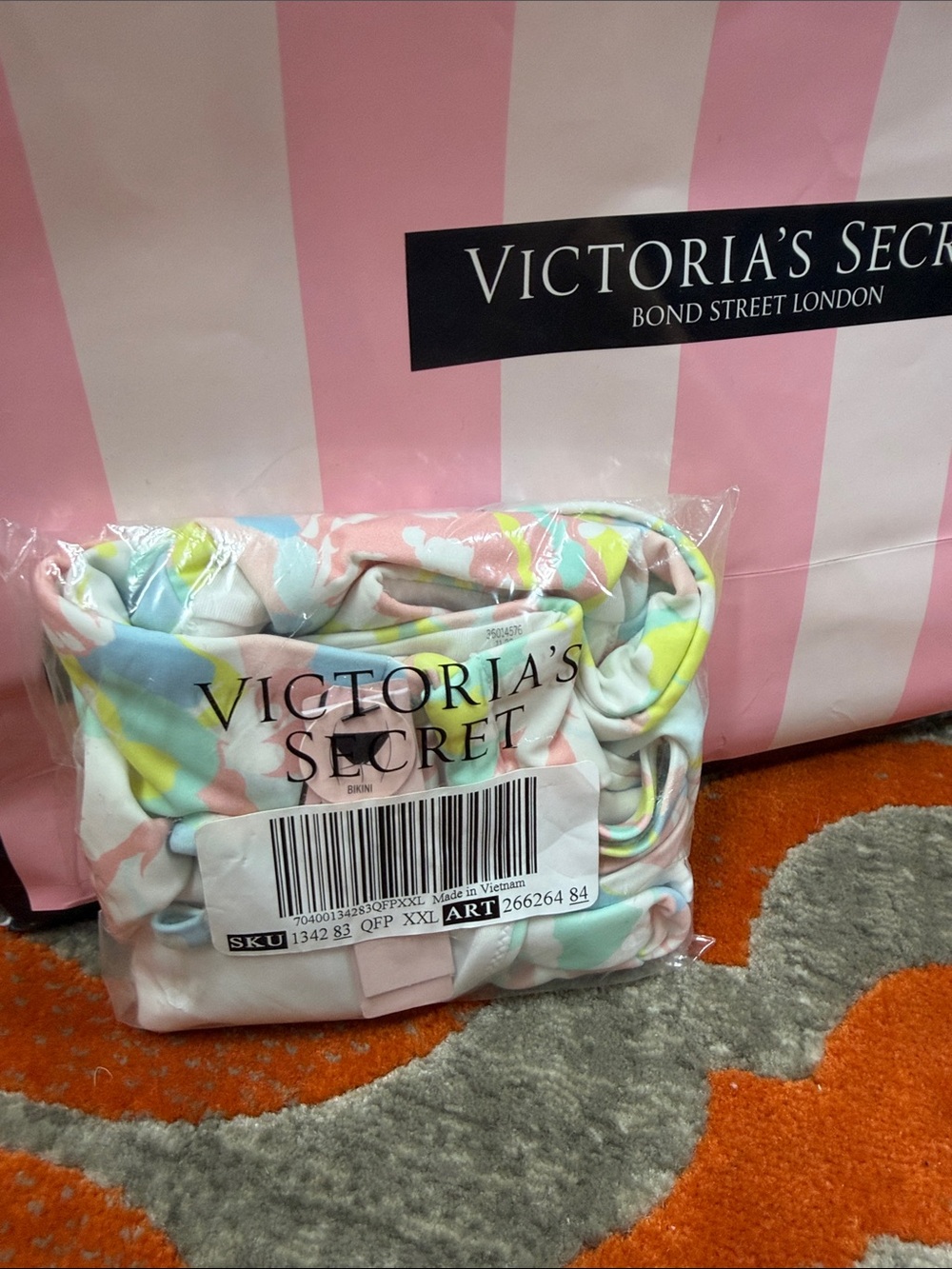 Victoria's Secret Pastel Tie-Dye Bikini Bottoms